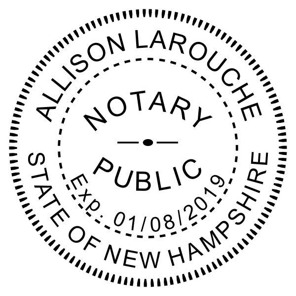 DFCU New Hampshire Notary Seal