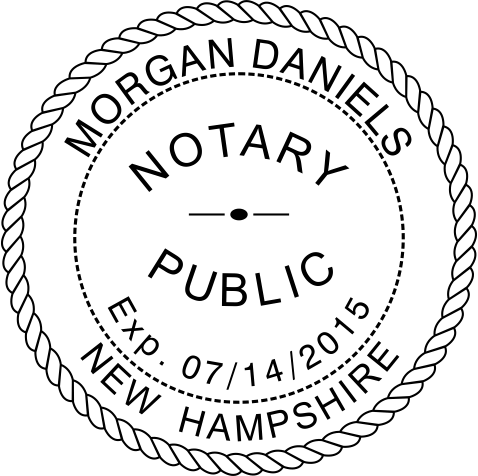 DFCU New Hampshire Notary Stamp Round