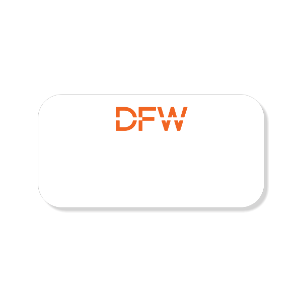 DFW Reusable Name Tag