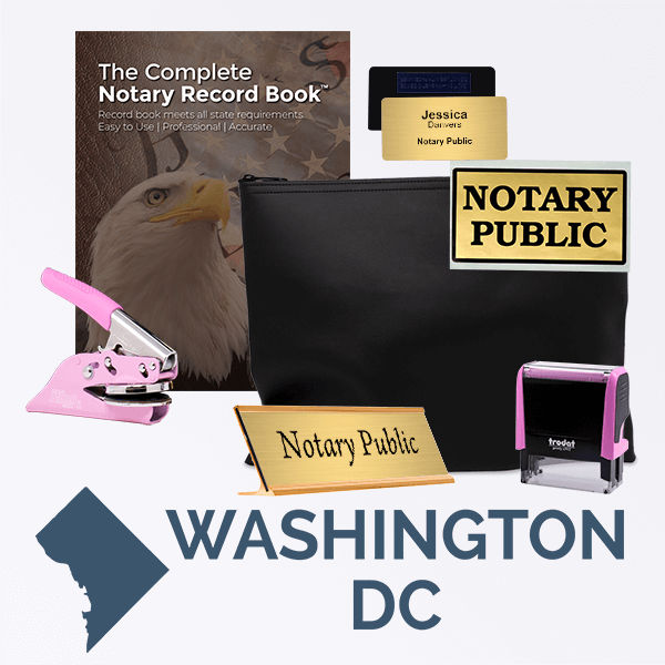 District Of Columbia Pink Deluxe Notary Kit