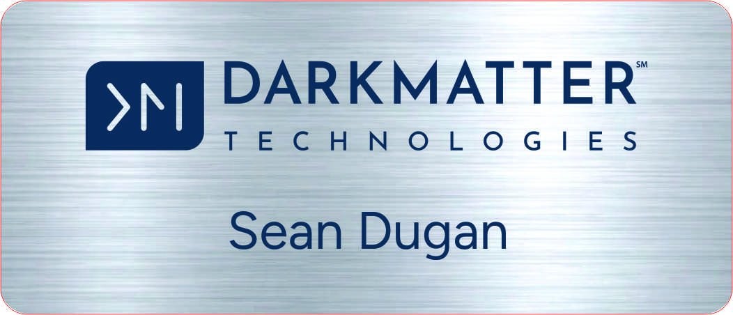 Dark Matter Name Badge 1 Line