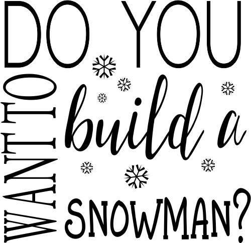 Do You Want to Build a Snowman Craft Stamp