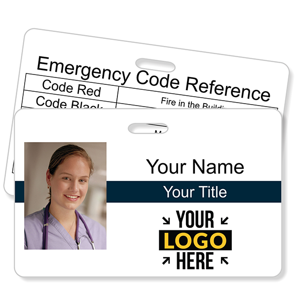 Double Sided Code Quick Guide Horizontal Photo ID