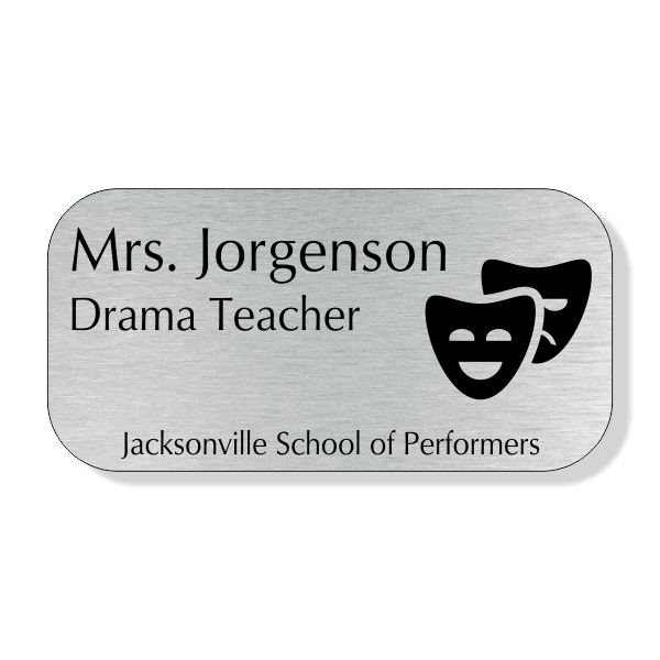 Drama Teacher School Name Tag