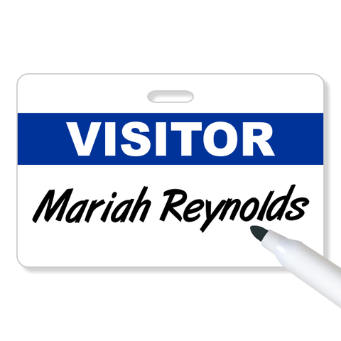 Reusable Visitor Pass Name Tag