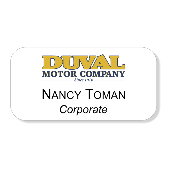 Duval Ford Corporate Name Tag