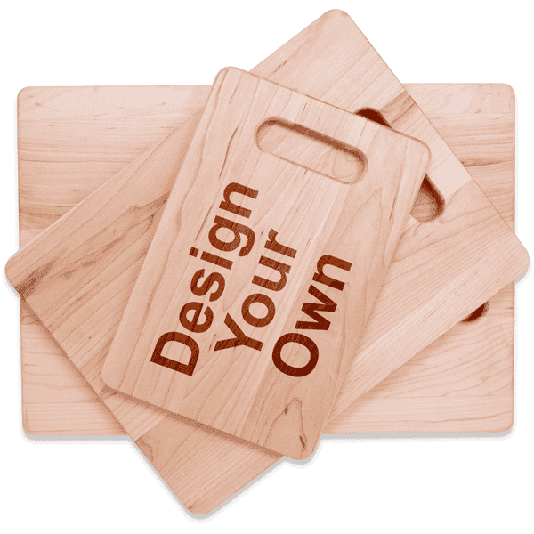 Personalize Your Own Maple Finish Cutting Board (Horizontal)