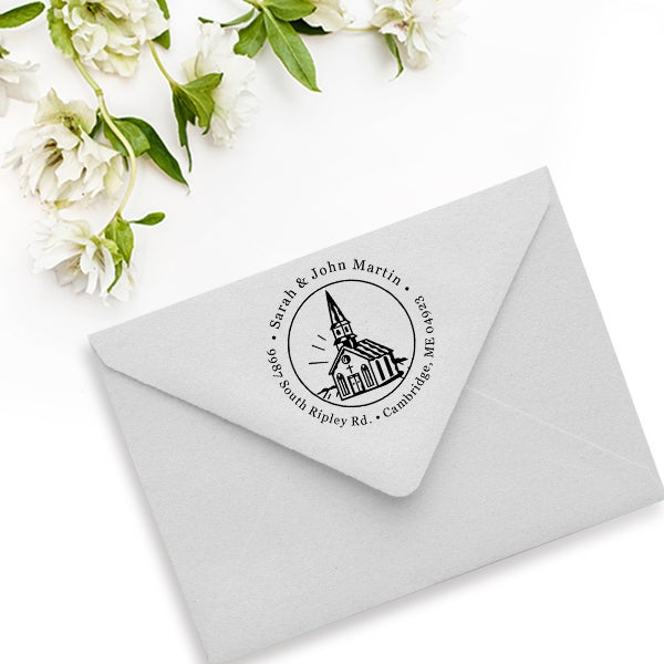 Church Building Address Stamp