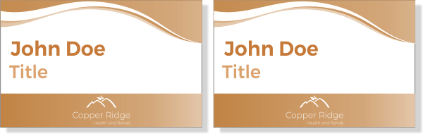 Eduro Healthcare Double-Sided ID - Copper Ridge