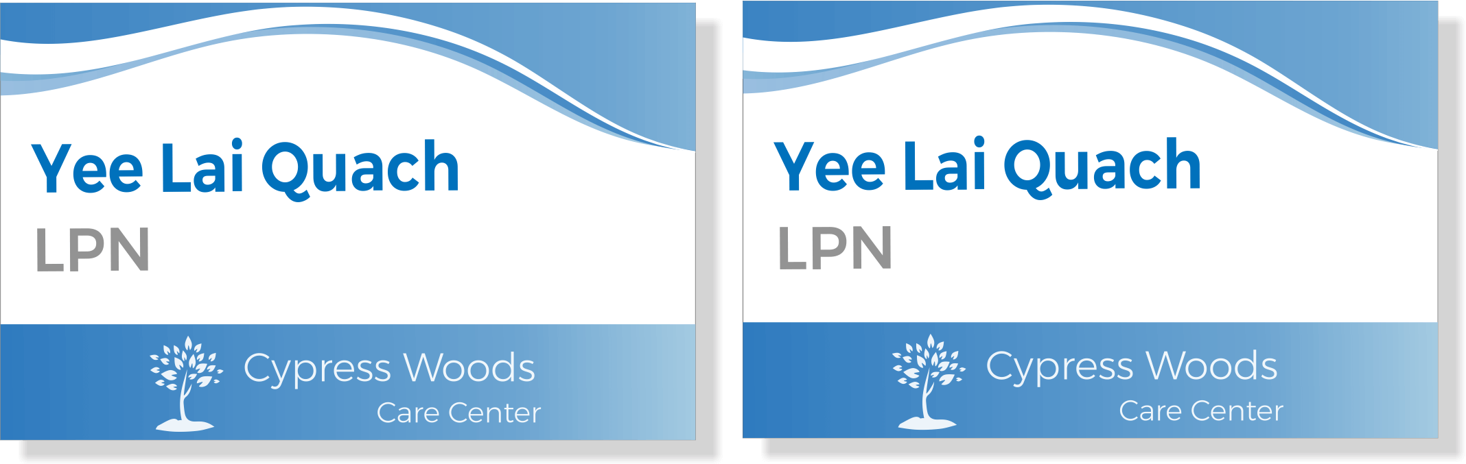 Eduro Healthcare Double-Sided ID - Cypress Woods