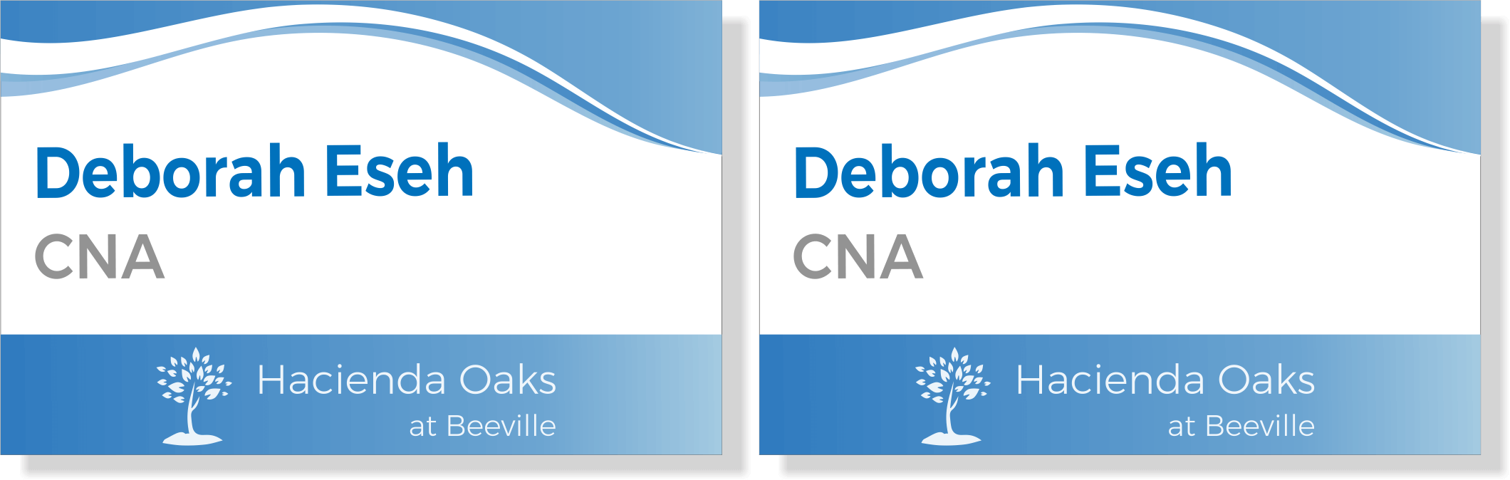 Eduro Healthcare Double-Sided ID - Hacienda Oaks