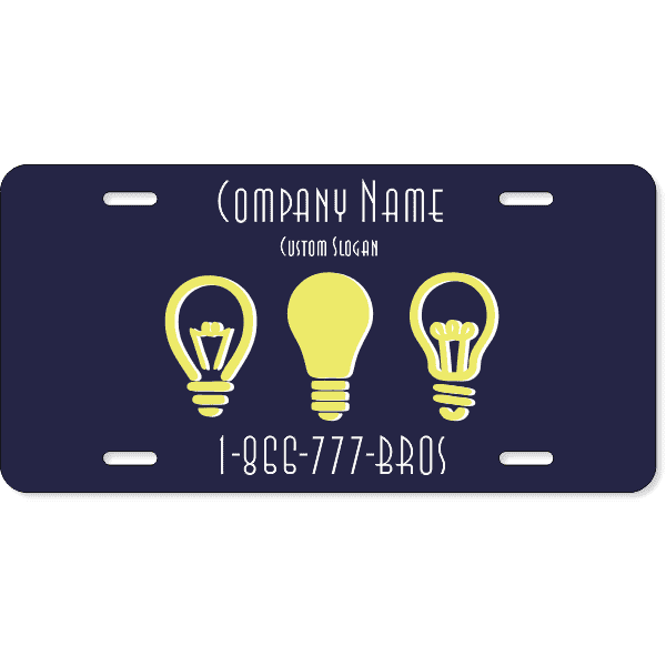 Electrical Company License Plate