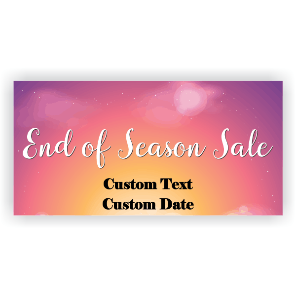 End of Season 3" x 6" Banner