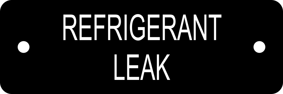 Zelka HVAC Two-Line Tag 1x3"