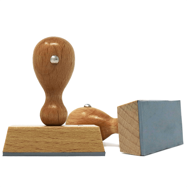 European Rectangle Hand Stamp - 1" x 2 3/8"