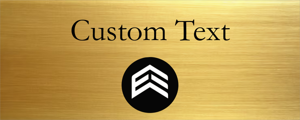 Exalted Enterprises Horizontal 4"x10" Full Color Brass
