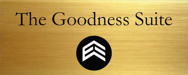 Exalted Enterprises Horizontal 4"x10" Full Color Brass - The Goodness Suite