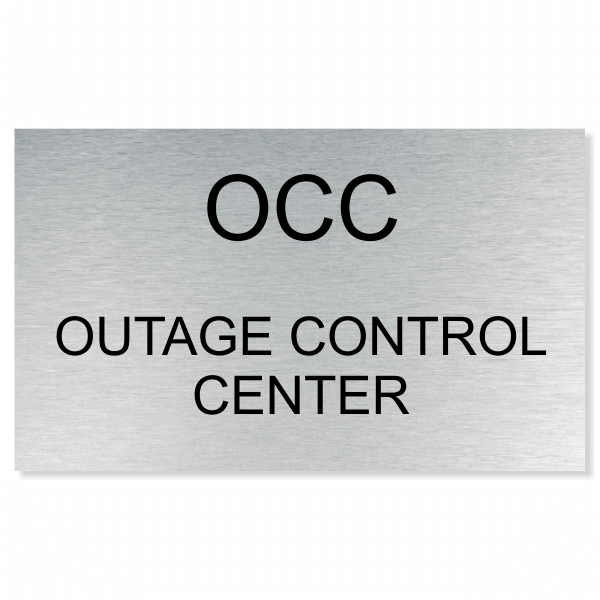 Exelon Corporation - 6x10 Door Sign - 3 Line