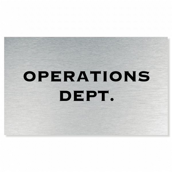 Exelon Corporation - 6x10 Door Sign - Copperplate
