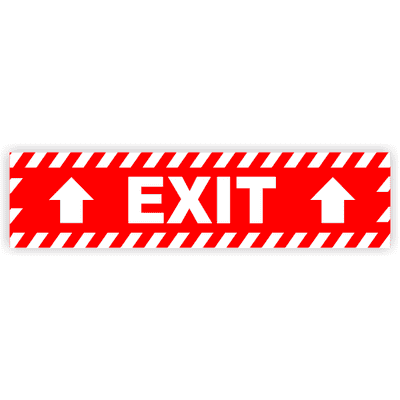 Exit Vinyl Decal Up Arrows