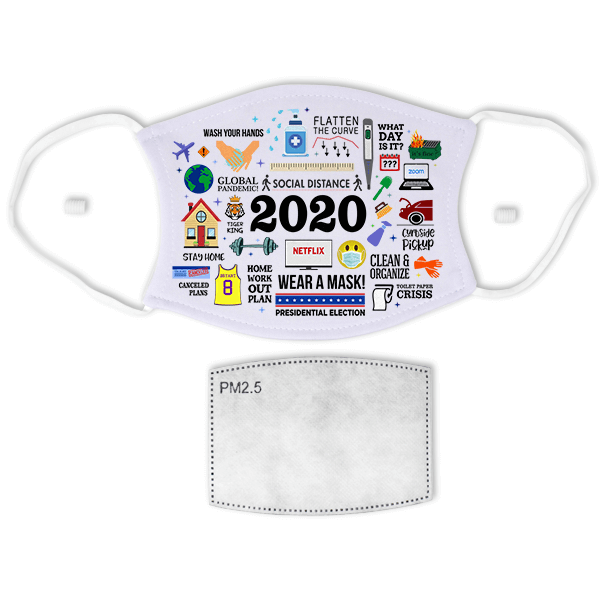 2020 Motif Face Mask