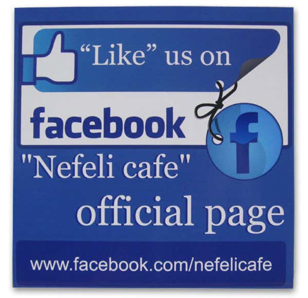 Like Us On 10" x 10" Facebook Sign