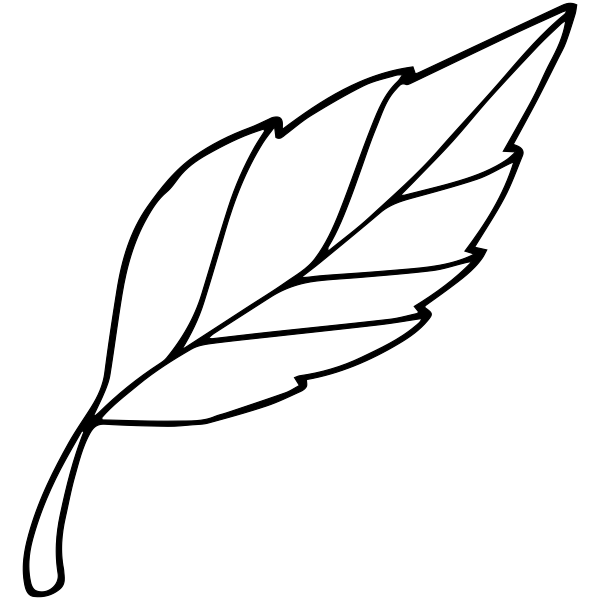 Fall Leaf Outline Stamp