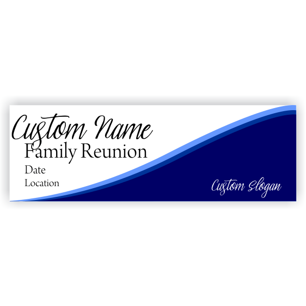 Family Reunion 2" x 6" Banner