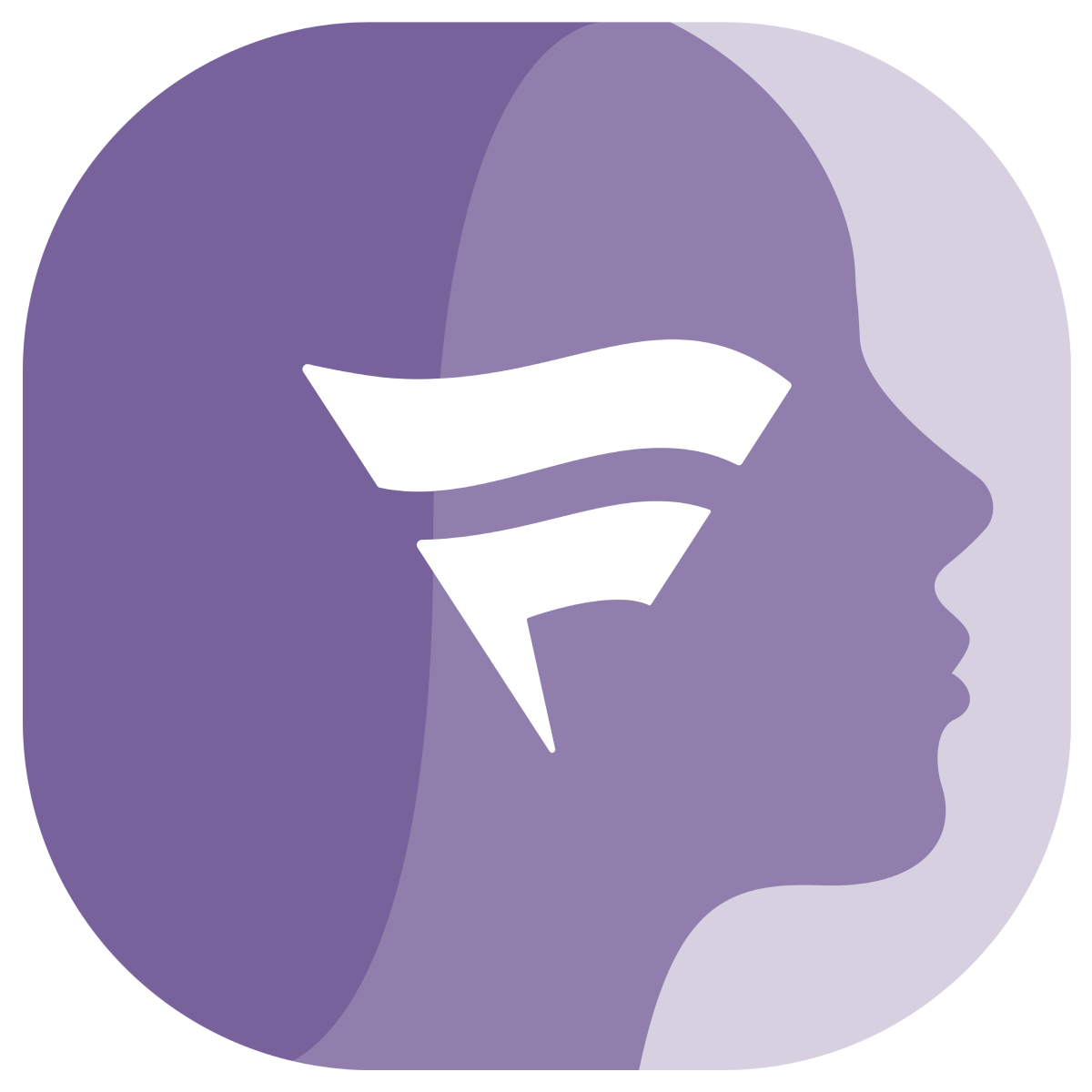 Fanatics Decal - Purple Woman