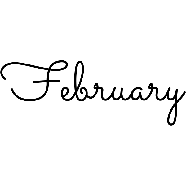 February Journal Stamp