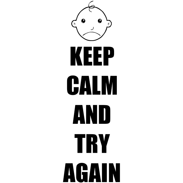 Keep Calm And Try Again Teacher Feedback Stamp