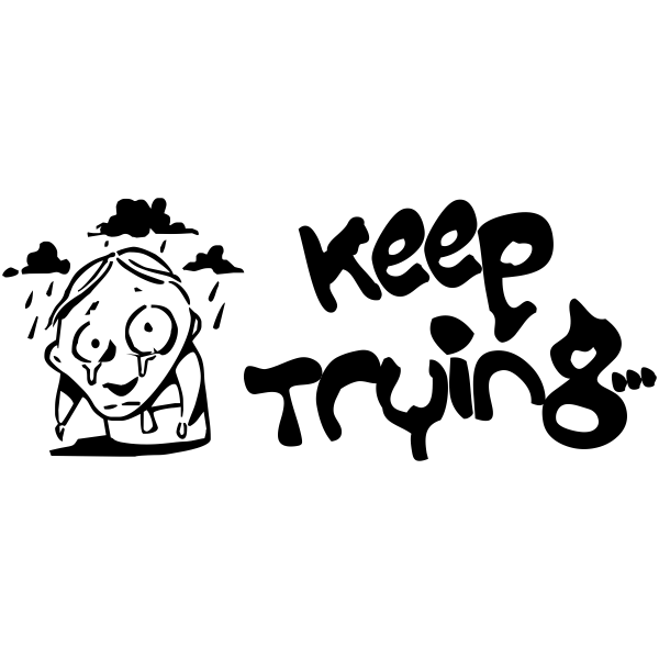 Keep Trying Zombie Teacher Stamp