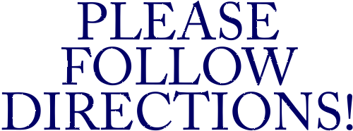 Please Follow Directions! Teacher Feedback Stamp