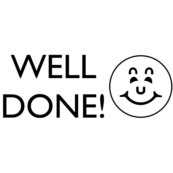 Well Done Teacher Feedback Stamp