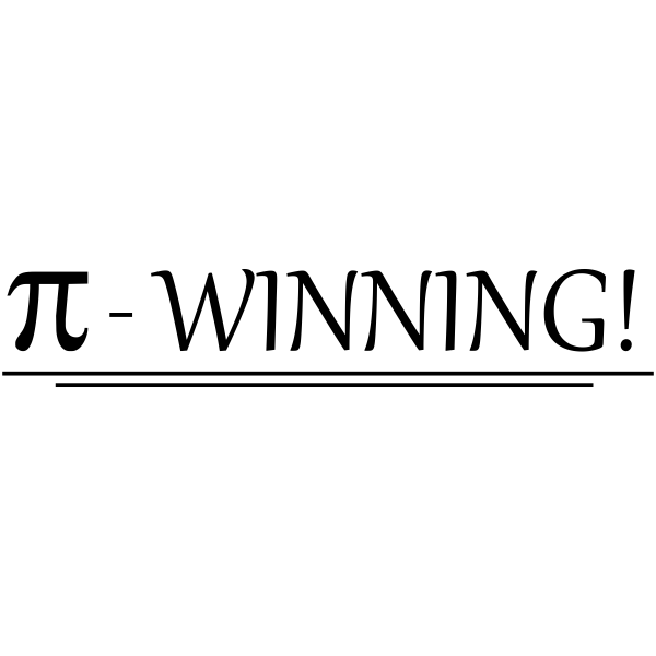 WINNING! Pi Symbol Teacher Feedback Stamp