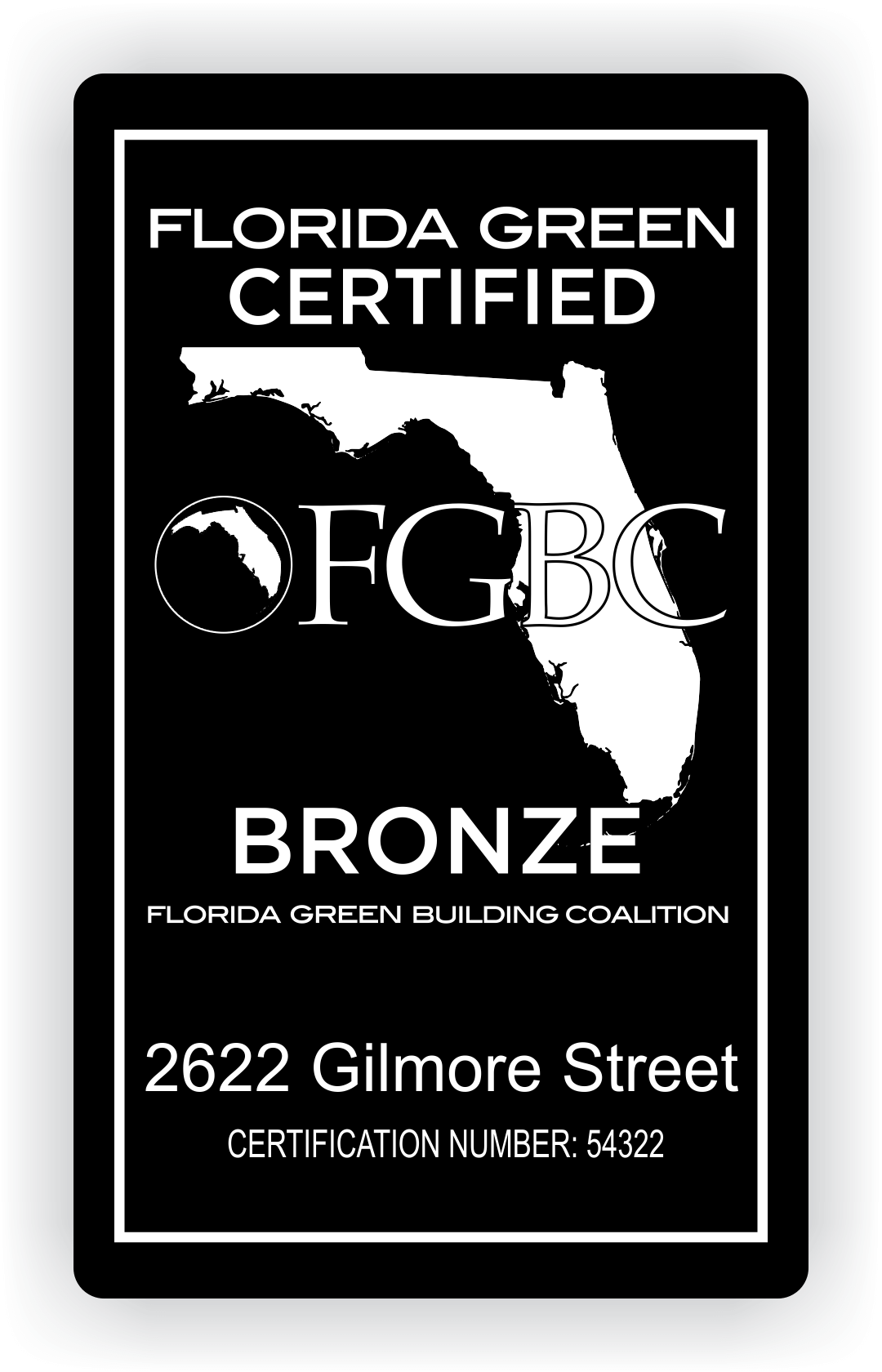 FGBC - Platinum House Sign