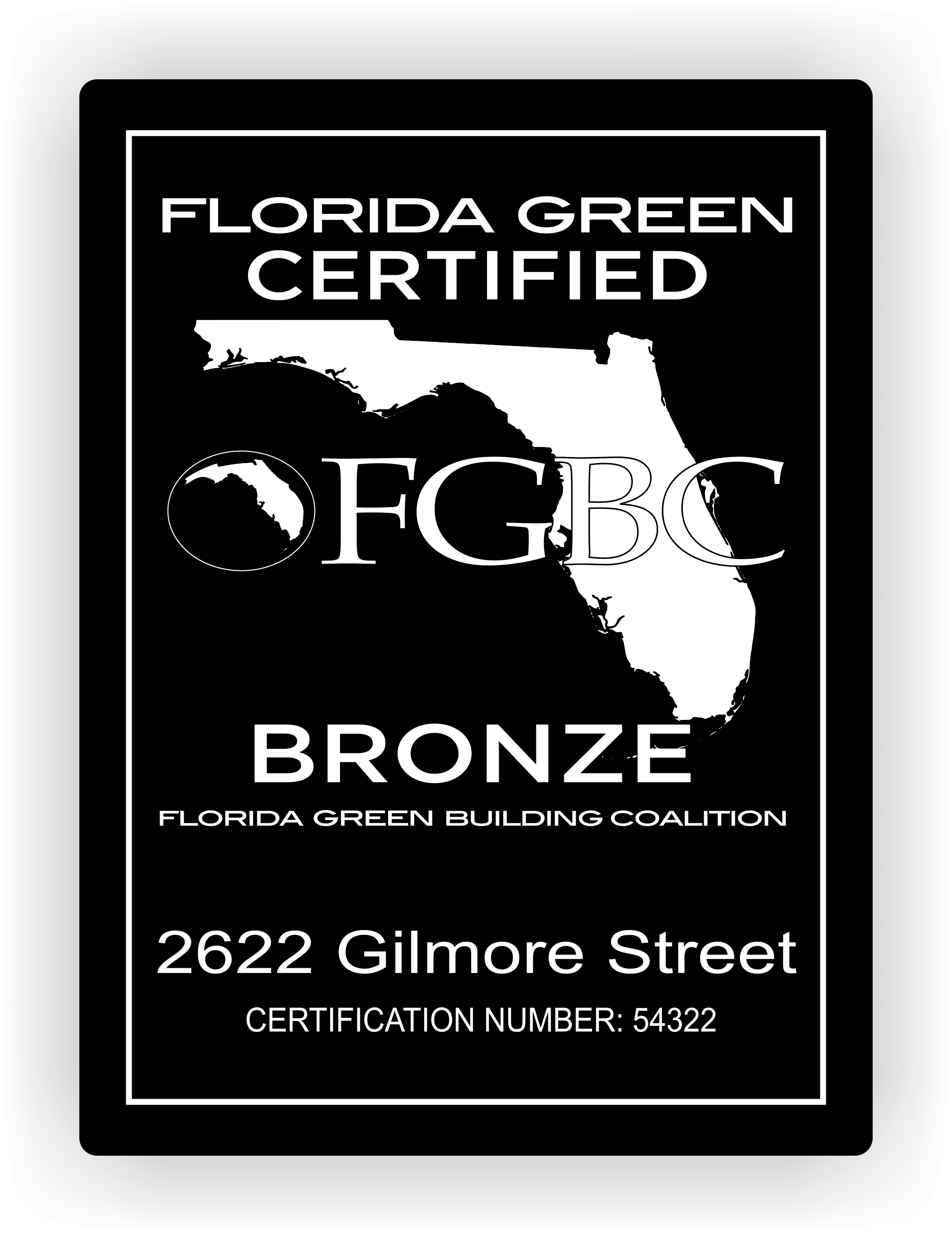 FGBC - Bronze House Sign - 5" x 7"