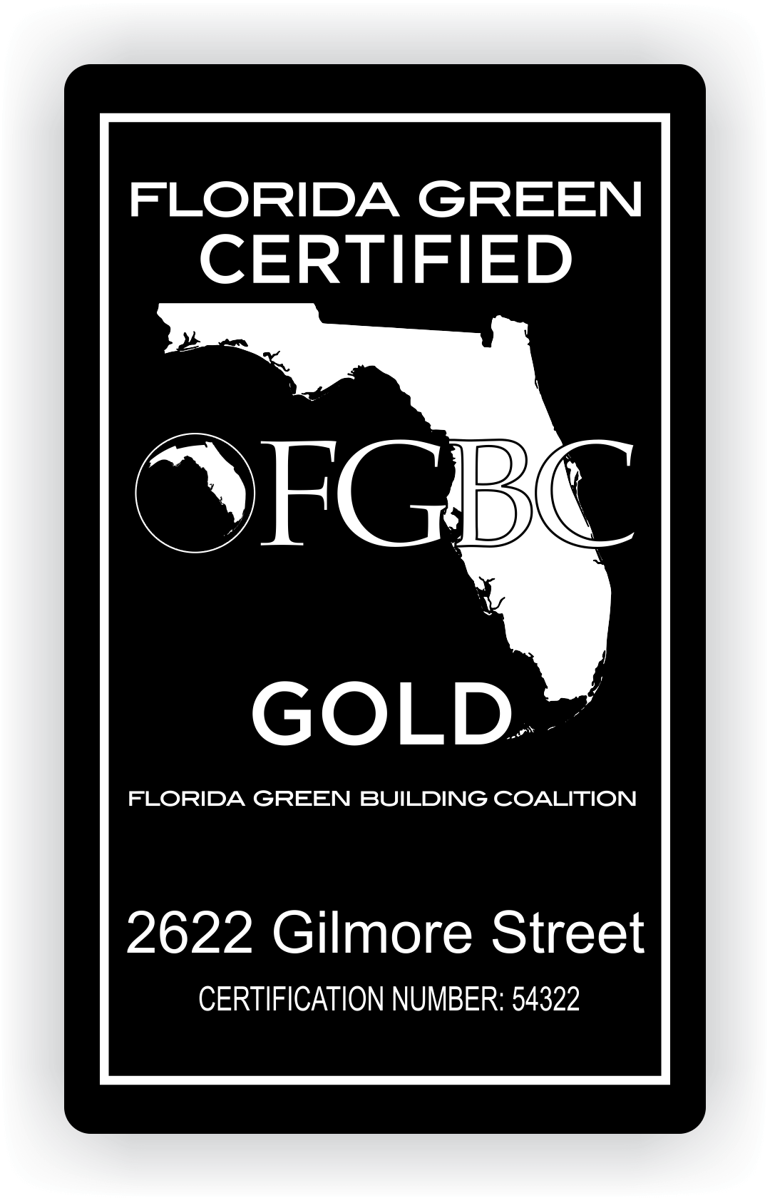 FGBC - Gold House Sign