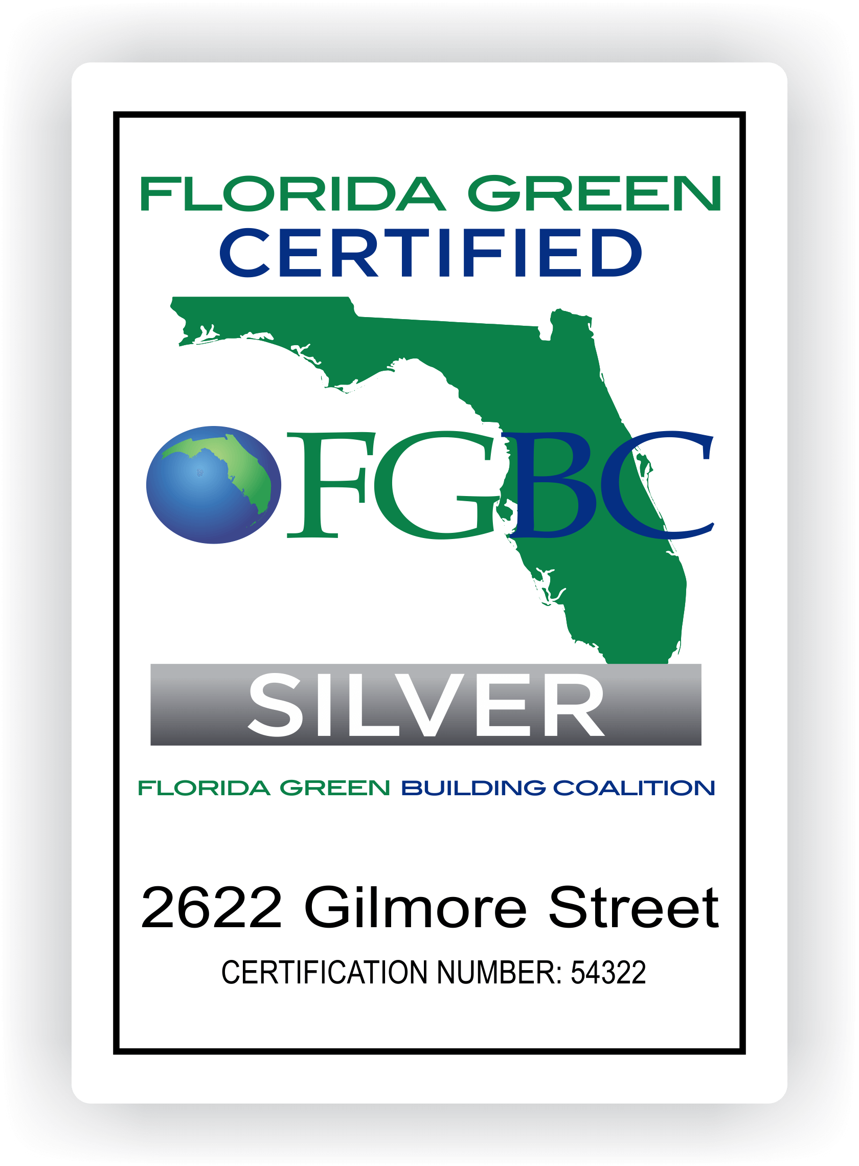 FGBC - Silver House Sign - Color - 5" x 7"