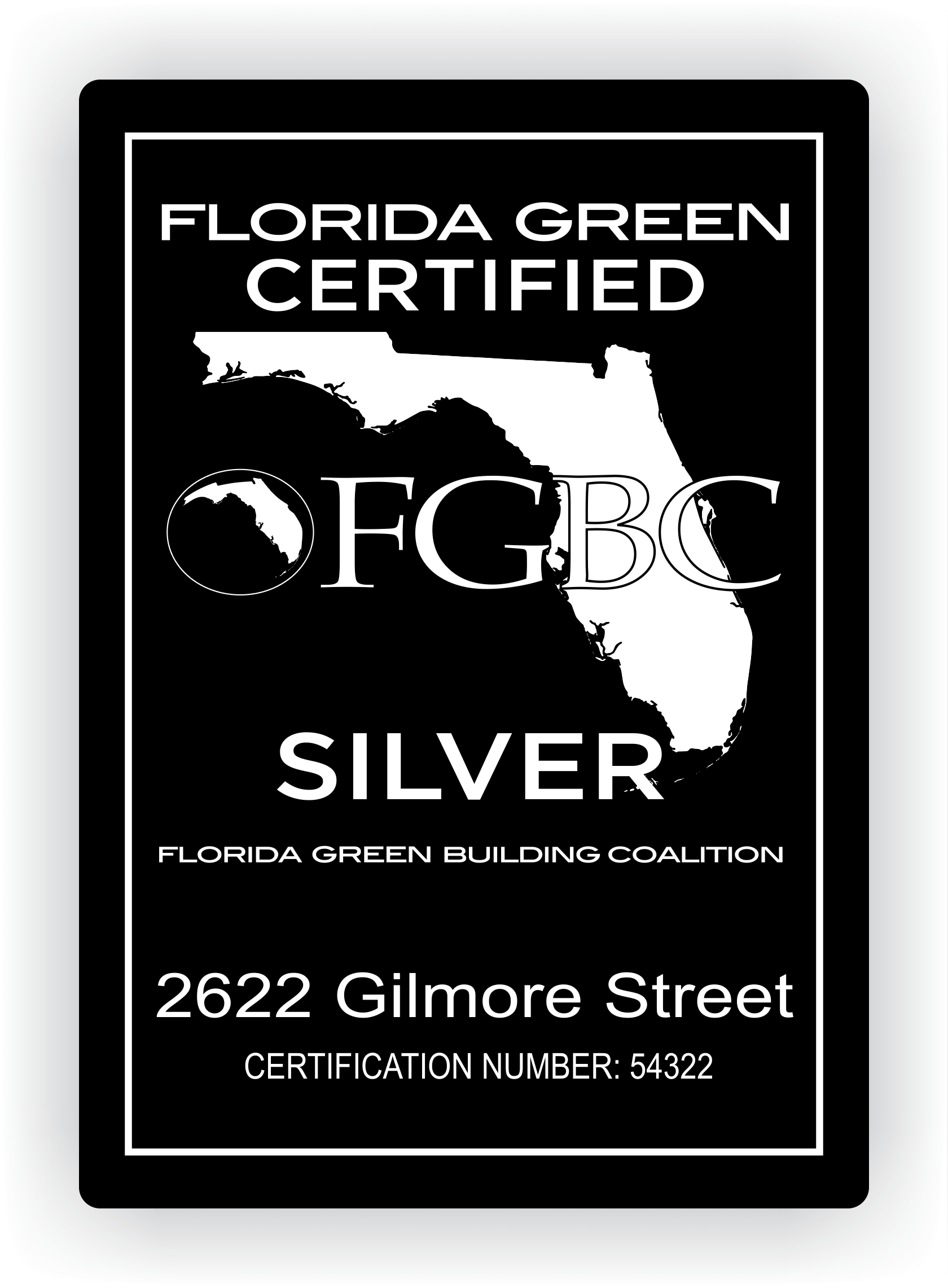 FGBC - Silver House Sign - 5" x 7"