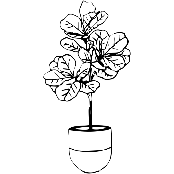 Fiddle Fig Tree Stamp