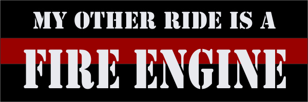 Fire Engine Bumper Sticker