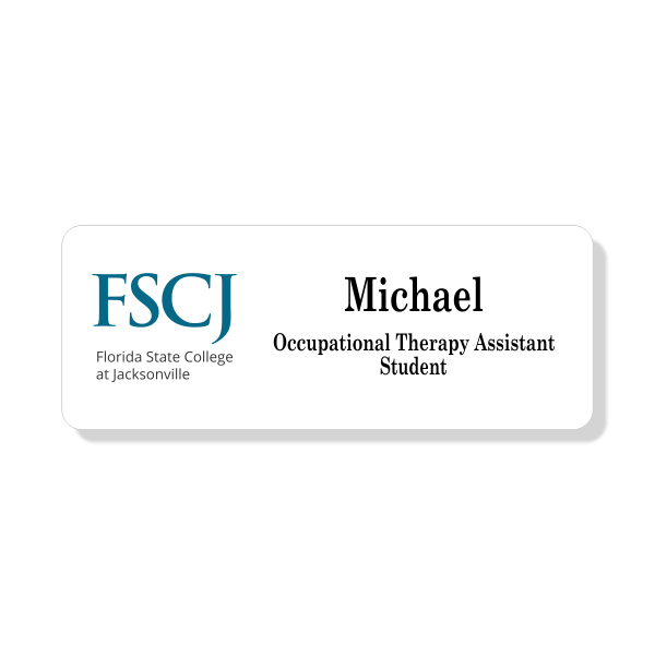 Florida Specialty FSCJ Occupational Name Tag
