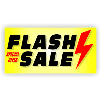 Flash Sale Banner - 2' x 4' 