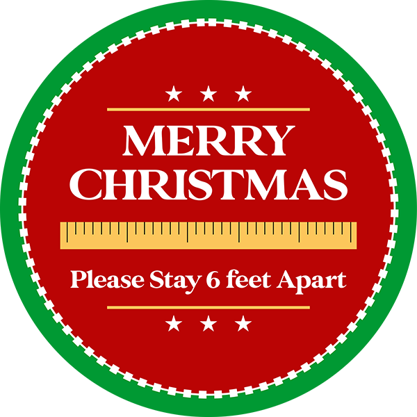 Merry Christmas School Vinyl Floor Decal