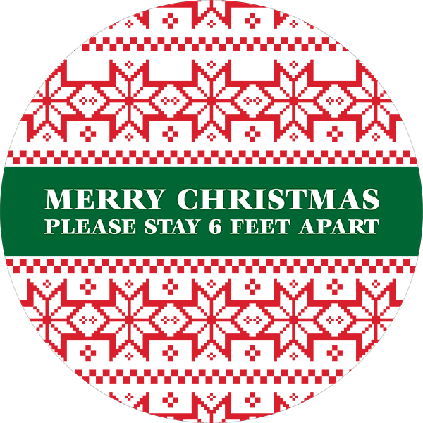 Christmas Nordic Pattern Vinyl Floor Decal