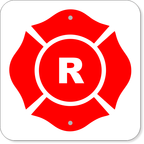 (R) Floor Truss Contstruction Aluminum Sign | 12" x 12"