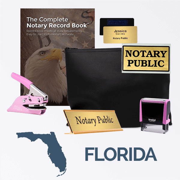 Florida Pink Deluxe Notary Kit