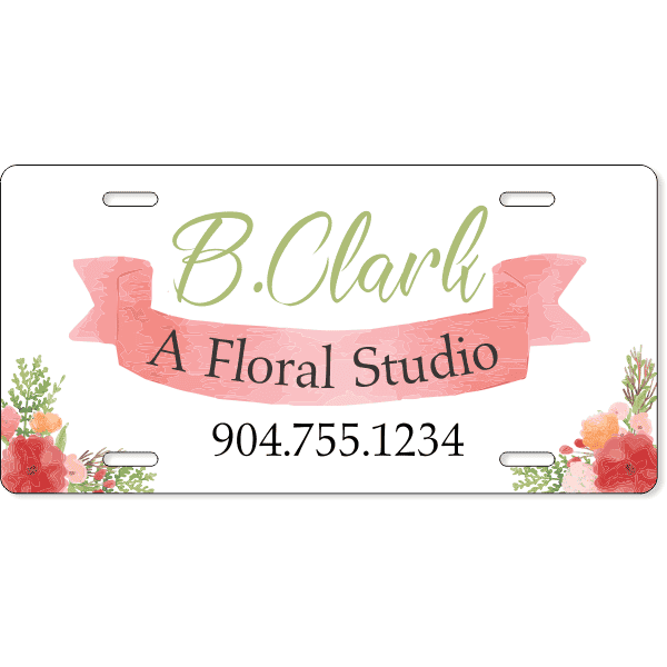 Florist License Plate