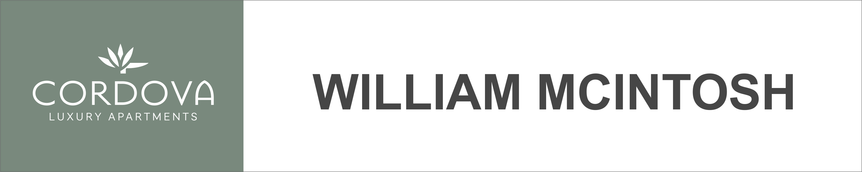 FLSA - Cordova Name Plate